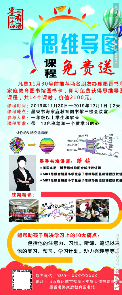 思维导图展架