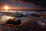 夕阳 风景 大海
