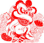 麒麟剪纸