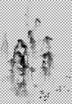 透明底山水画