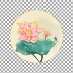 手绘荷花