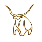 金属卡通牛元素