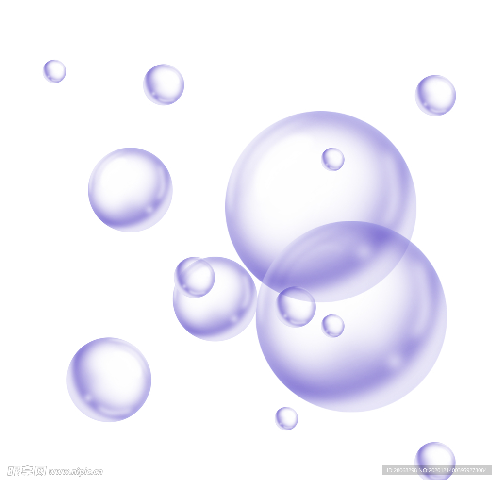 紫色气泡元素