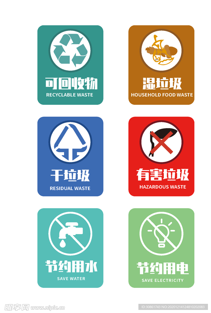垃圾分类标识