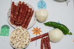 腊肠 鱼丸 馒头