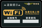 wifi密码牌