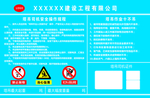 建筑工地塔吊公示牌