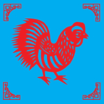 鸡剪纸