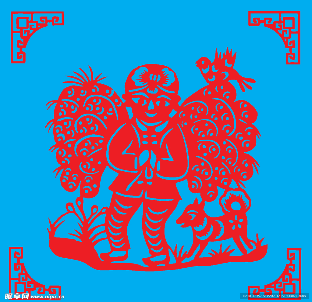 丰收剪纸