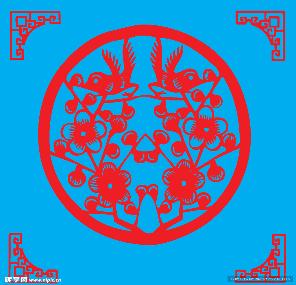 花鸟剪纸