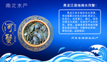 河蟹 海鲜 水产 浪花 海浪
