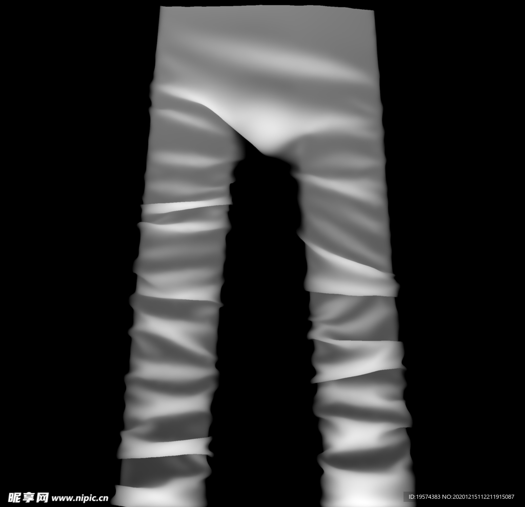 贴图裤子纹理置换3D