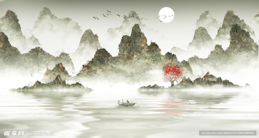 中国风山水美景