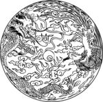 龙凤呈祥矢量图