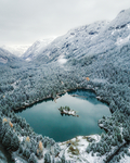 航拍 雪景