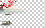 透明底梅花