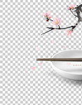 透明底梅花