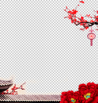 透明底梅花