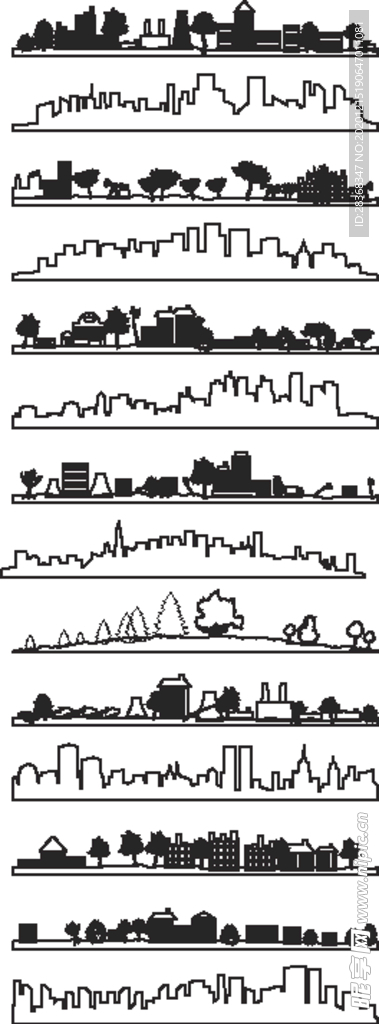 世界城市剪影