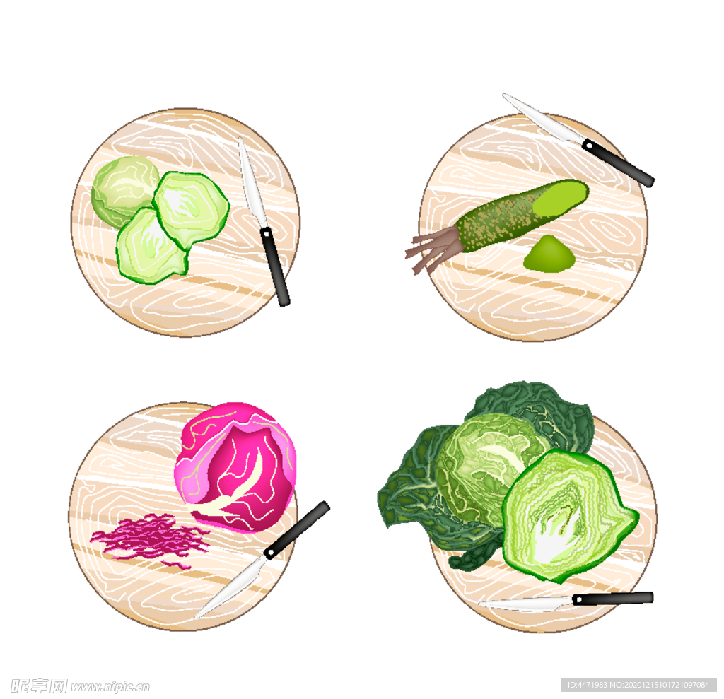 案板切蔬菜