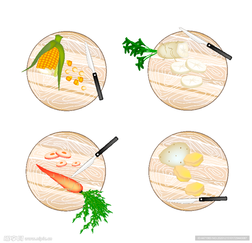 案板切蔬菜