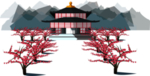 中国风建筑PNG免扣素材