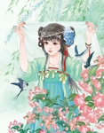 二次元动漫性感美女少女唯美妹子
