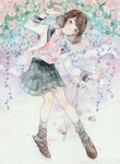 二次元动漫性感美女少女唯美妹子