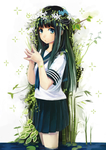 二次元动漫性感美女少女唯美妹子