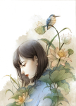 二次元动漫性感美女少女唯美妹子
