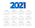 2021新年挂历台历日历