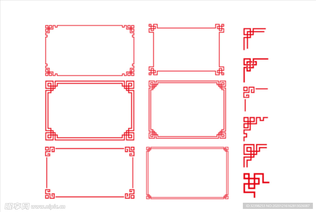 中式边框素材图片