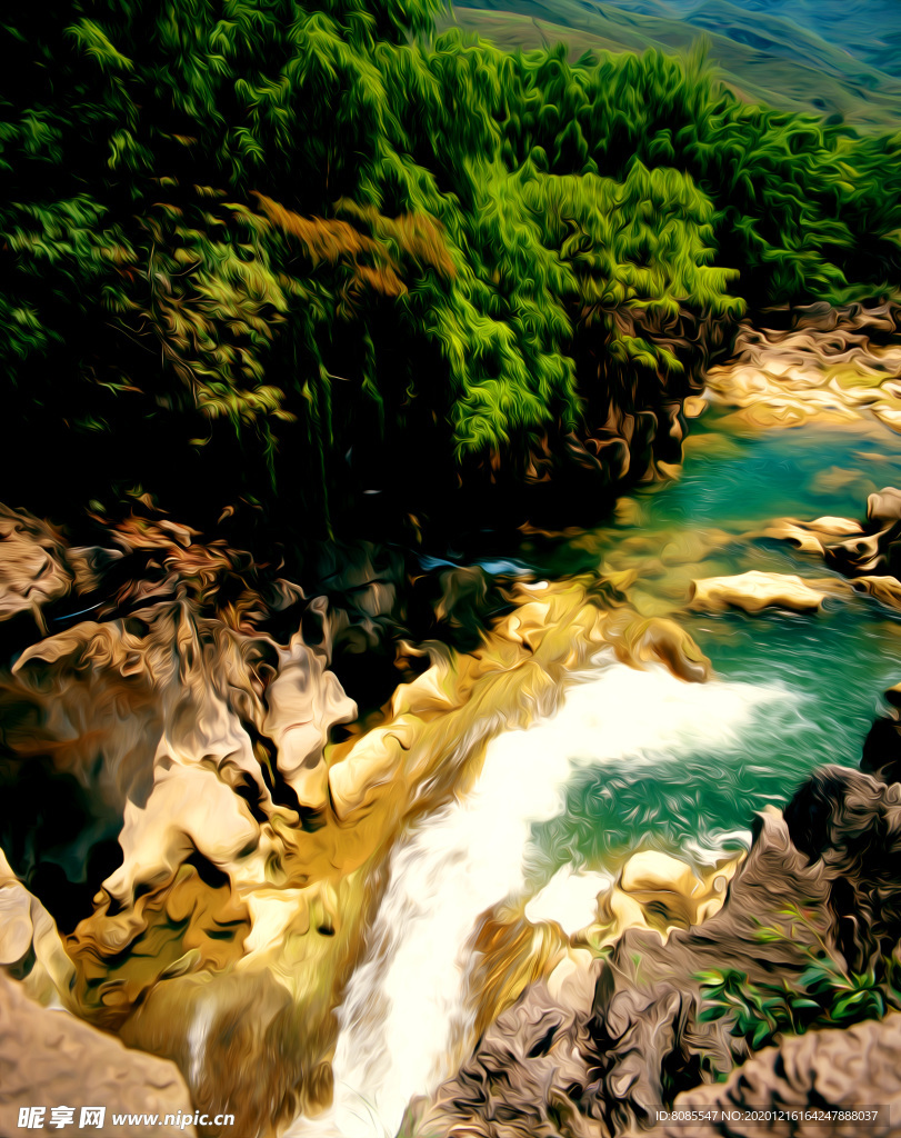 山水 风景油画