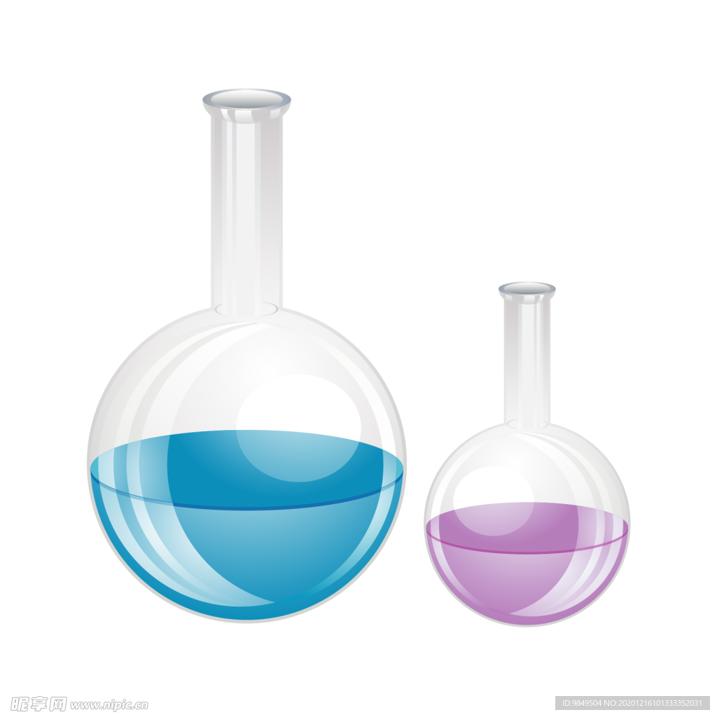 圆底烧瓶化学实验器材PNG