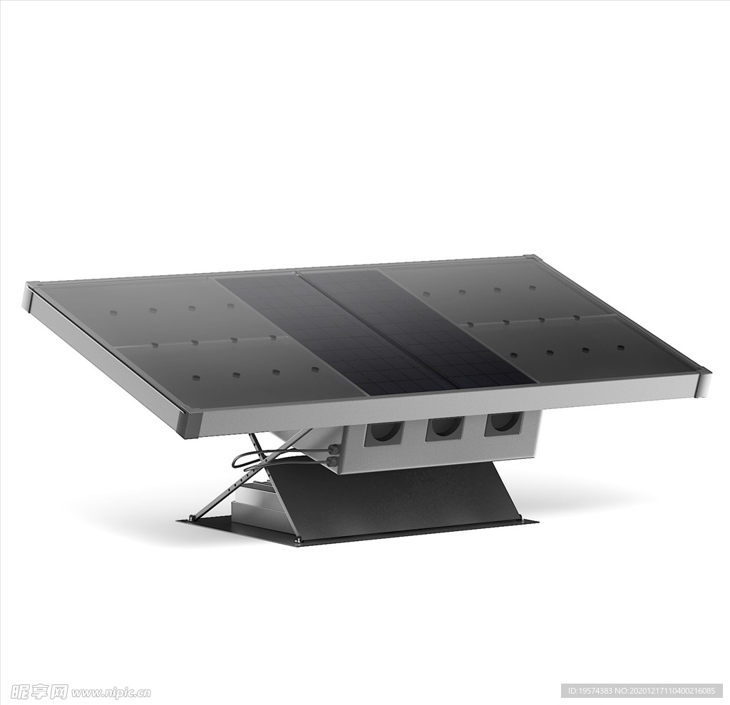C4D 3DMAX模型太阳能板