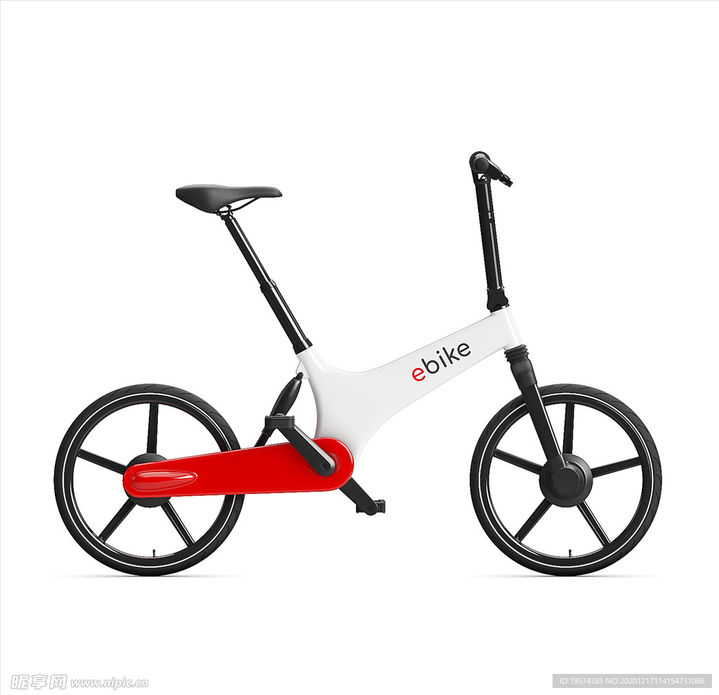 C4D3DMAX模型电动自行车