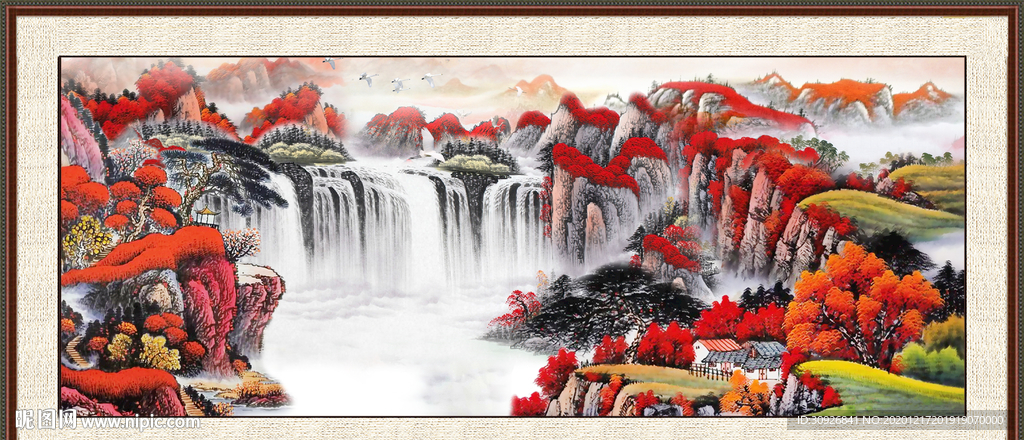 巨幅山水画