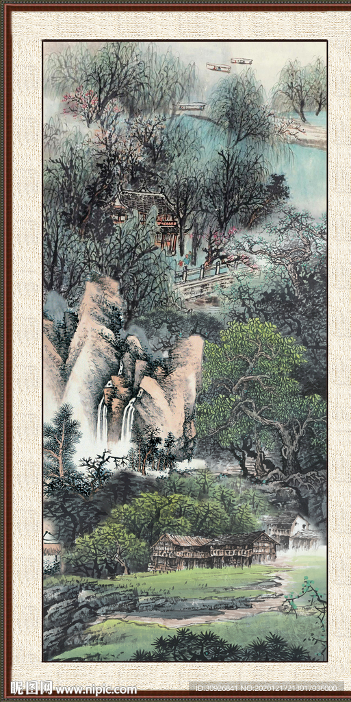 巨幅山水画