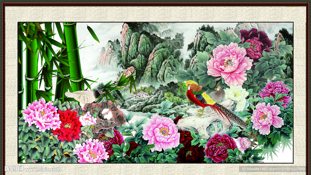 国画牡丹