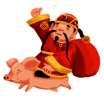 新年财神拜年PNG素材