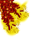 鞭炮爆竹新年喜庆元素PNG