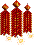 鞭炮爆竹新年喜庆元素PNG