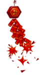 鞭炮爆竹新年喜庆元素PNG