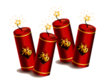 鞭炮爆竹新年喜庆元素PNG