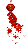 鞭炮爆竹新年喜庆元素PNG