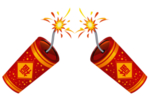 鞭炮爆竹新年喜庆元素PNG