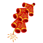 鞭炮爆竹新年喜庆元素PNG