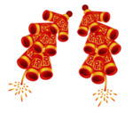 鞭炮爆竹新年喜庆元素PNG