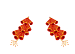 鞭炮爆竹新年喜庆元素PNG