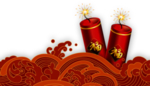 鞭炮爆竹新年喜庆元素PNG